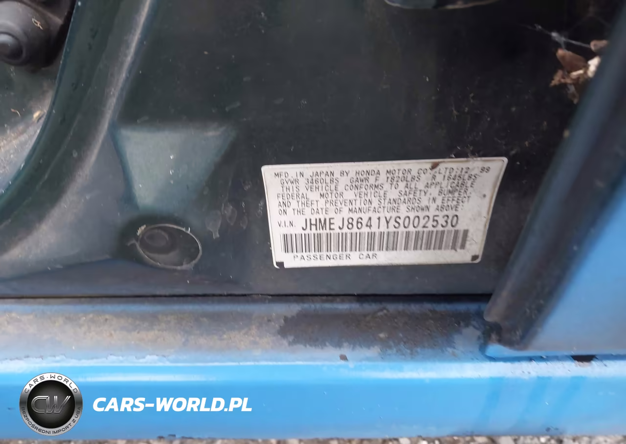 2000 Honda Civic Ex VIN:JHMEJ8641YS002530 - 9