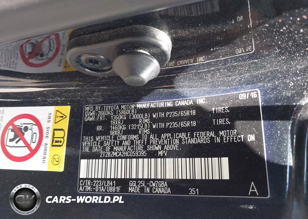 2017 Lexus Rx 350 VIN:2T2BZMCA2HC059395 - 9
