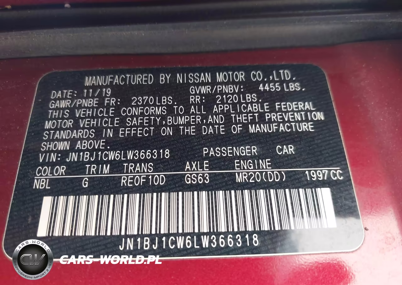 2020 Nissan Rogue Sport Sv Awd Xtronic Cvt VIN:JN1BJ1CW6LW366318 - 9