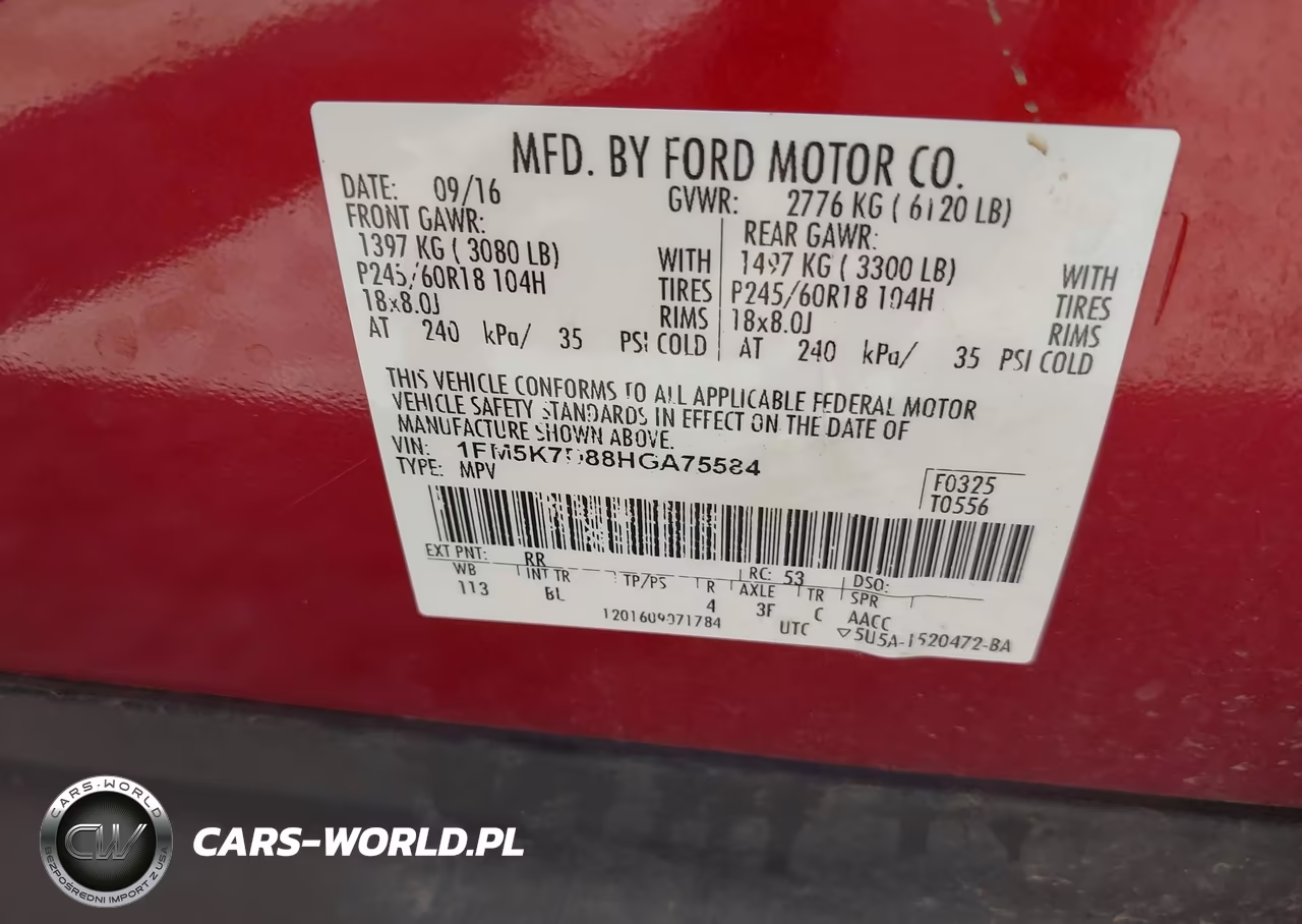 2017 Ford Explorer Xlt VIN:1FM5K7D88HGA75584 - 9