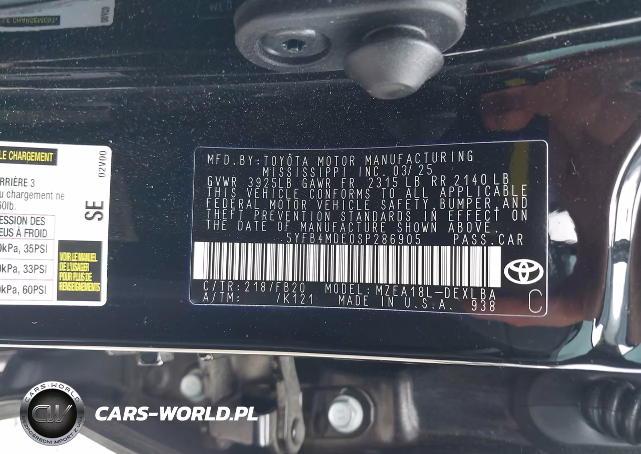 2025 Toyota Corolla Le VIN:5YFB4MDE0SP286905 - 9