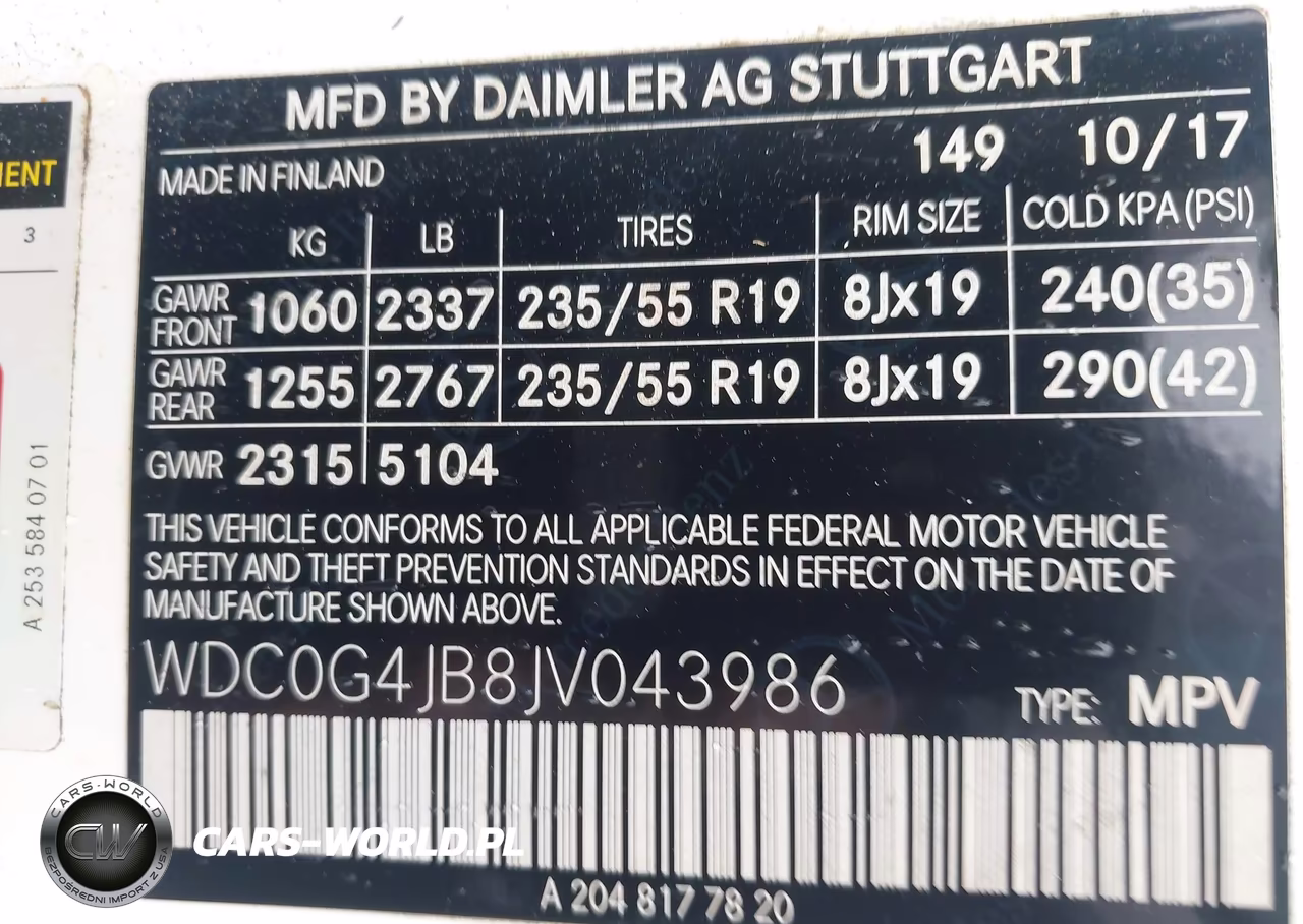 2018 Mercedes-Benz Glc 300 VIN:WDC0G4JB8JV043986 - 9