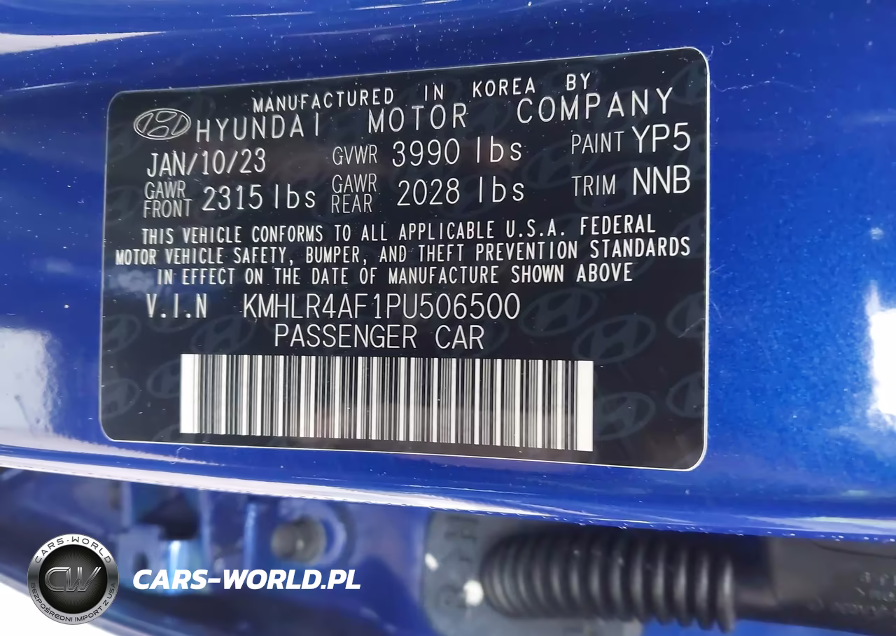 2023 Hyundai Elantra N Line VIN:KMHLR4AF1PU506500 - 9