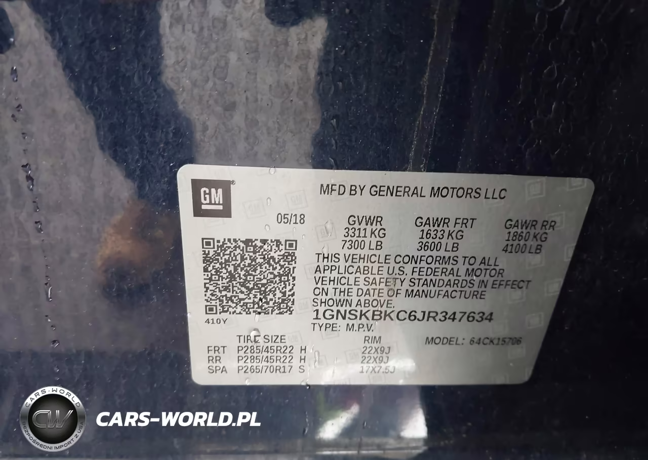 2018 Chevrolet Tahoe Lt VIN:1GNSKBKC6JR347634 - 9