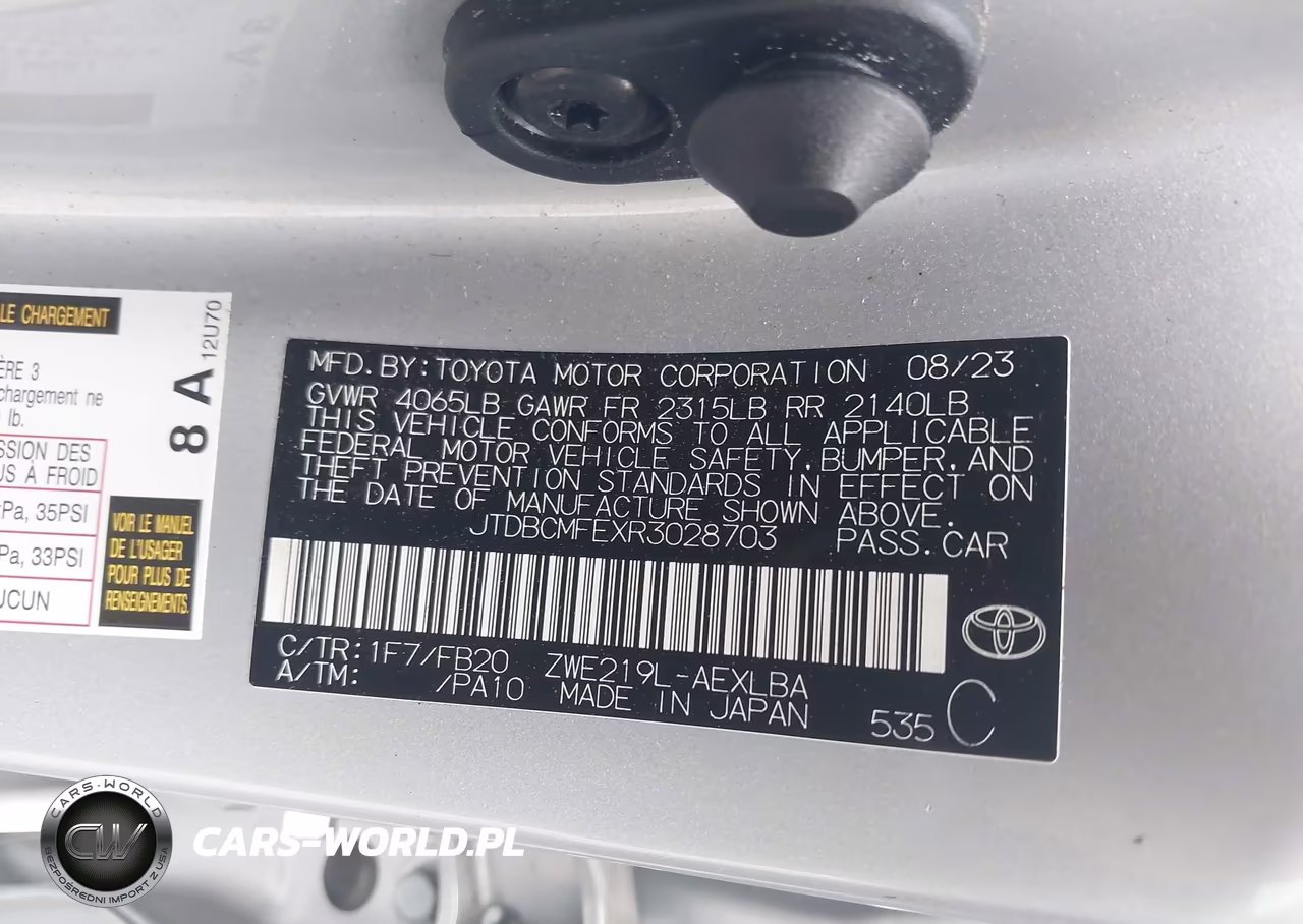 2024 Toyota Corolla Hybrid Le VIN:JTDBCMFEXR3028703 - 9