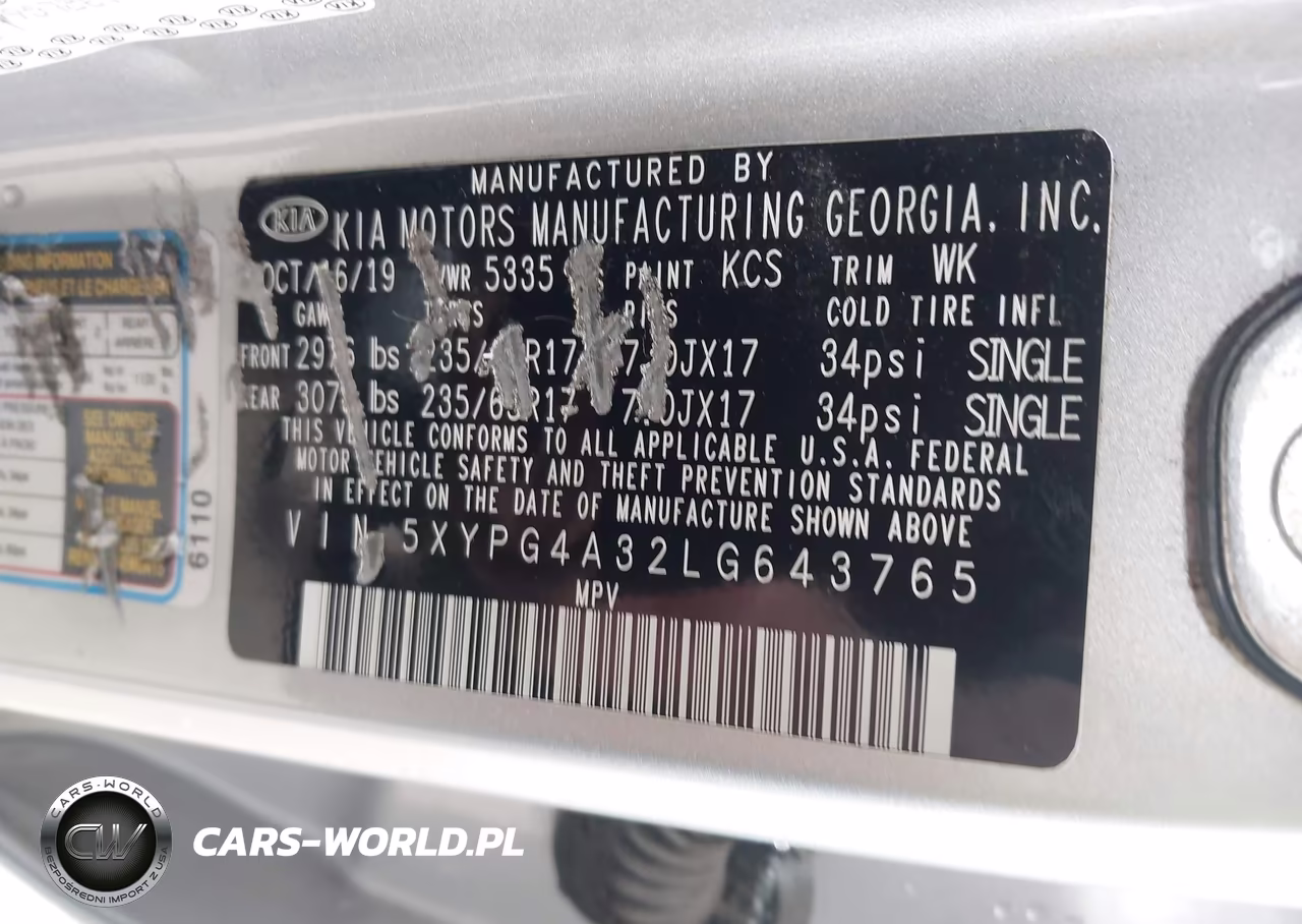 2020 Kia Sorento 2.4L L VIN:5XYPG4A32LG643765 - 9