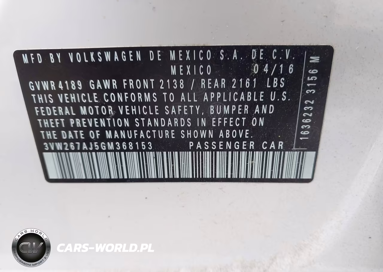 2016 Volkswagen Jetta 1.4T S VIN:3VW267AJ5GM368153 - 9