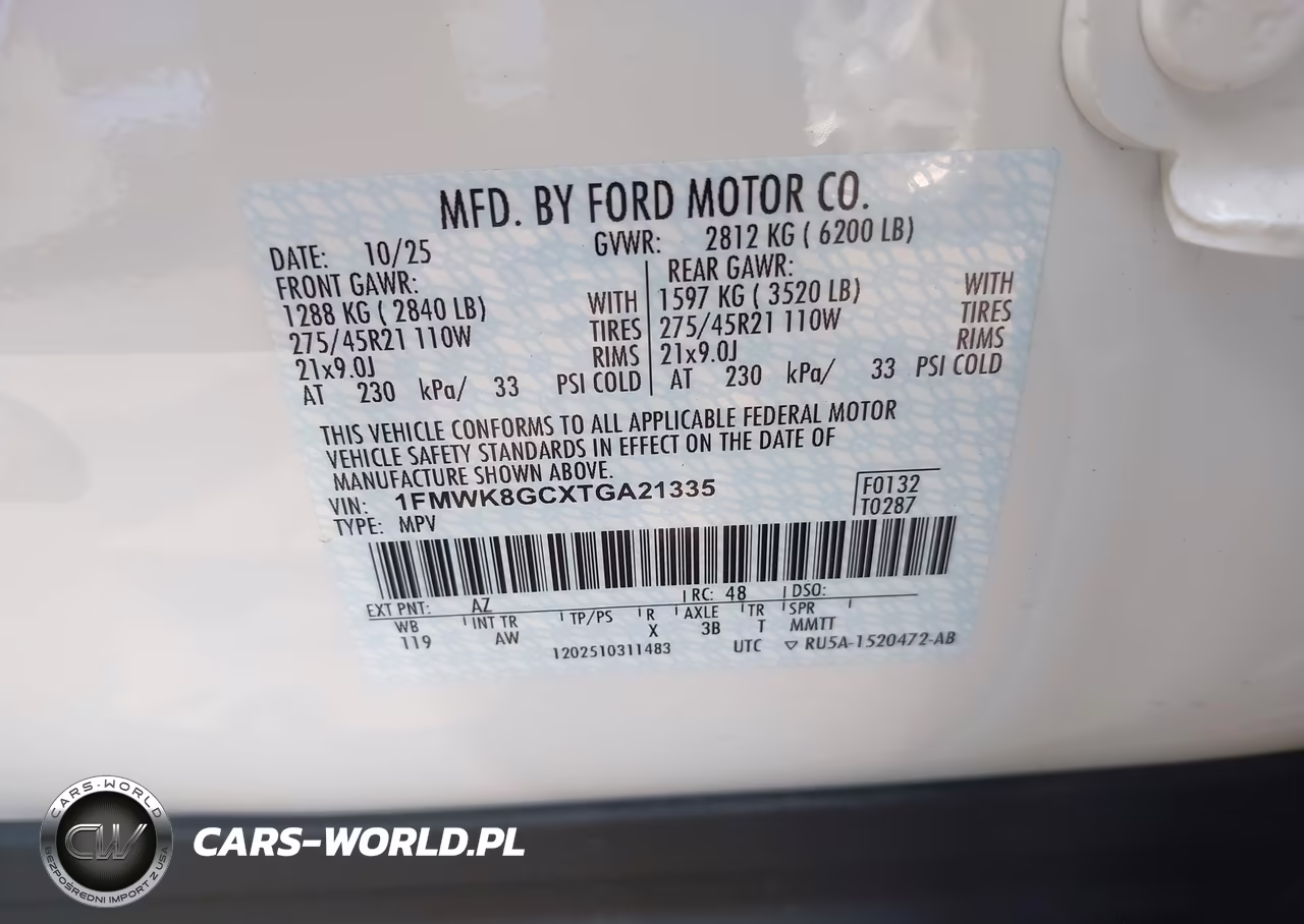 2026 Ford Explorer St VIN:1FMWK8GCXTGA21335 - 9