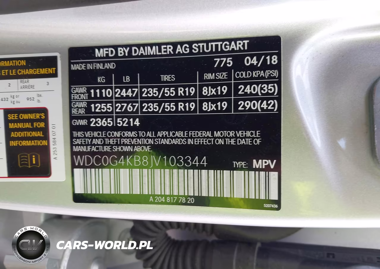 2018 Mercedes-Benz Glc 300 4Matic VIN:WDC0G4KB8JV103344 - 9