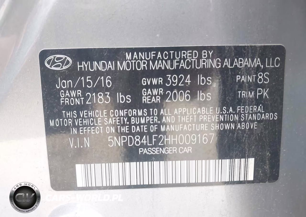 2017 Hyundai Elantra Se VIN:5NPD84LF2HH009167 - 9