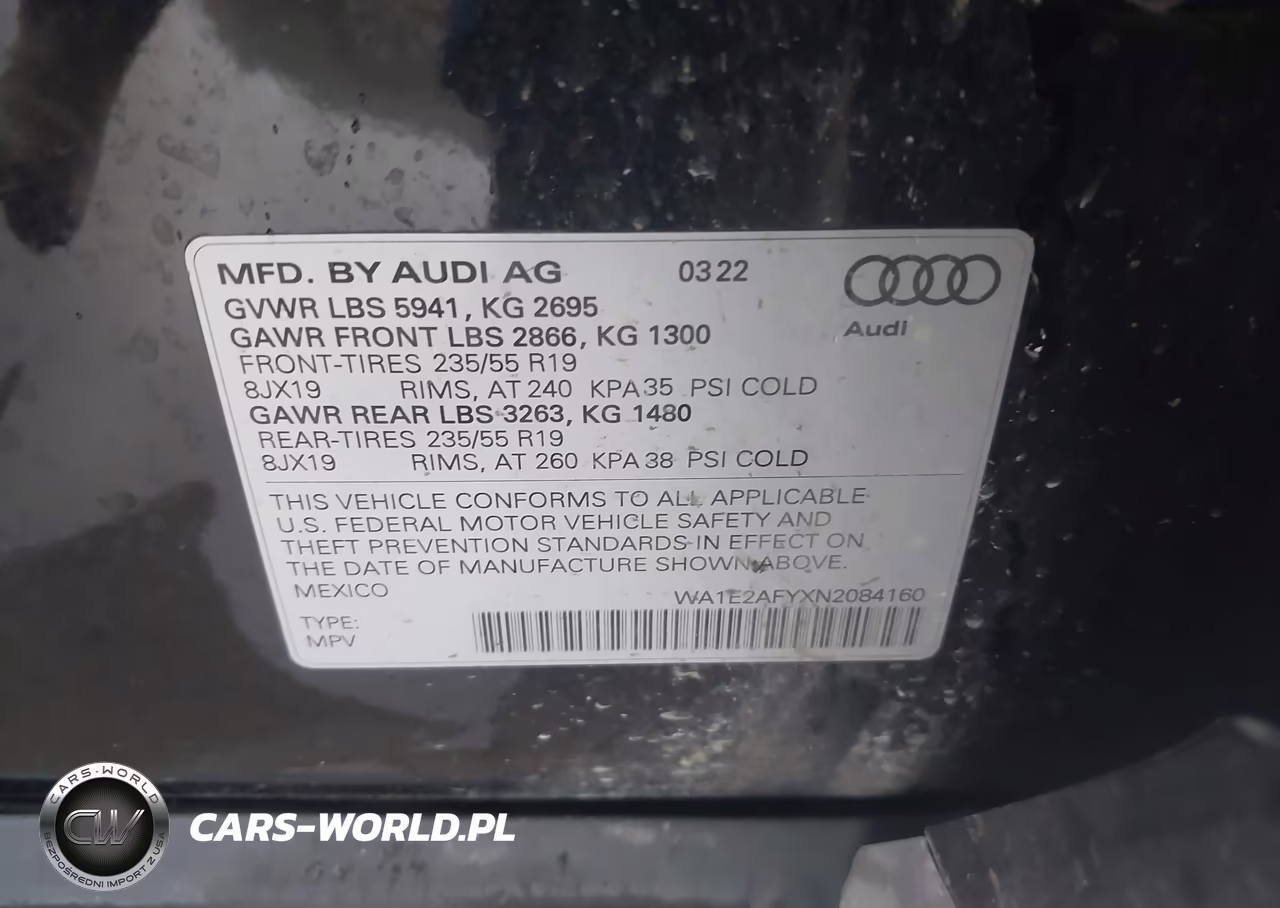 2022 Audi Q5 Premium Plus 55 Tfsi E S Line Quattro S Tronic VIN:WA1E2AFYXN2084160 - 9