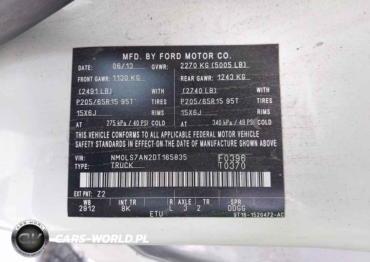 2013 Ford Transit Connect Xl VIN:NM0LS7AN2DT165835 - 9
