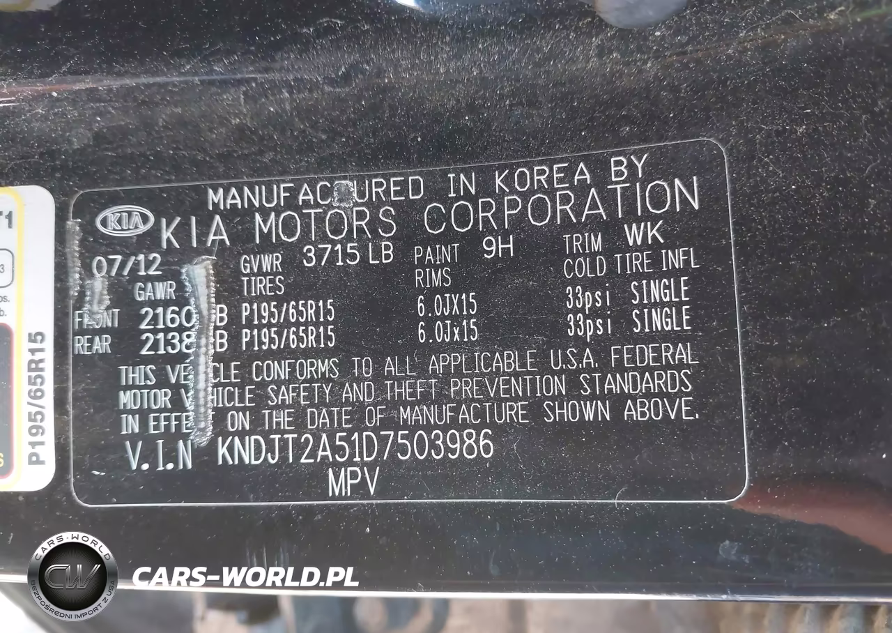 2013 Kia Soul VIN:KNDJT2A51D7503986 - 9