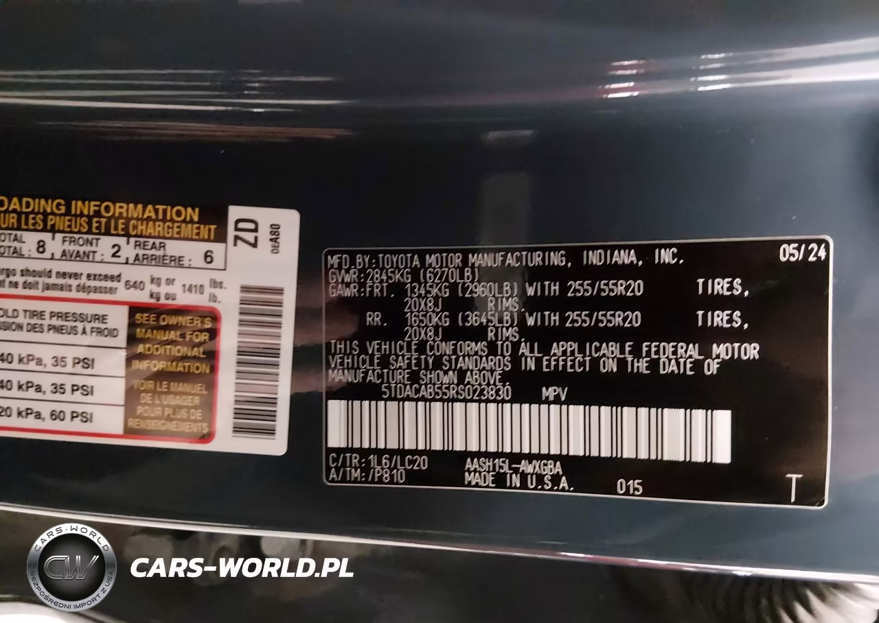2024 Toyota Grand Highlander Hybrid Limited VIN:5TDACAB55RS023830 - 9