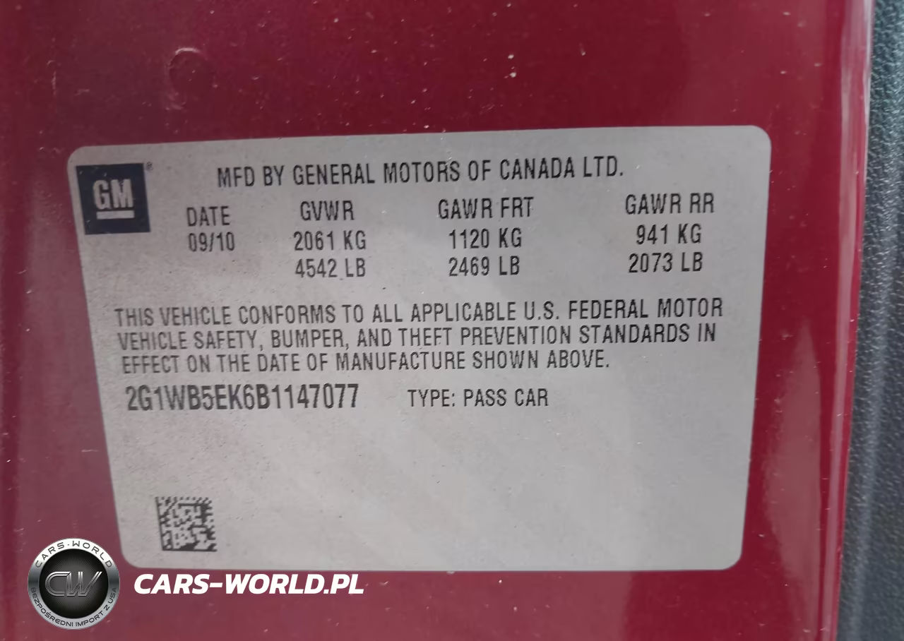 2011 Chevrolet Impala Lt VIN:2G1WB5EK6B1147077 - 9