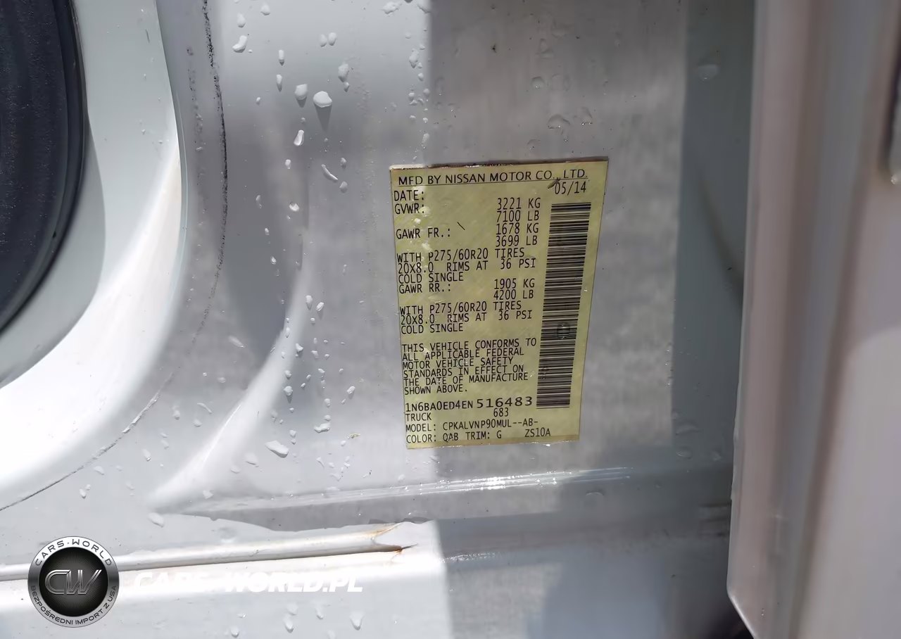 2014 Nissan Titan Sl VIN:1N6BA0ED4EN516483 - 9