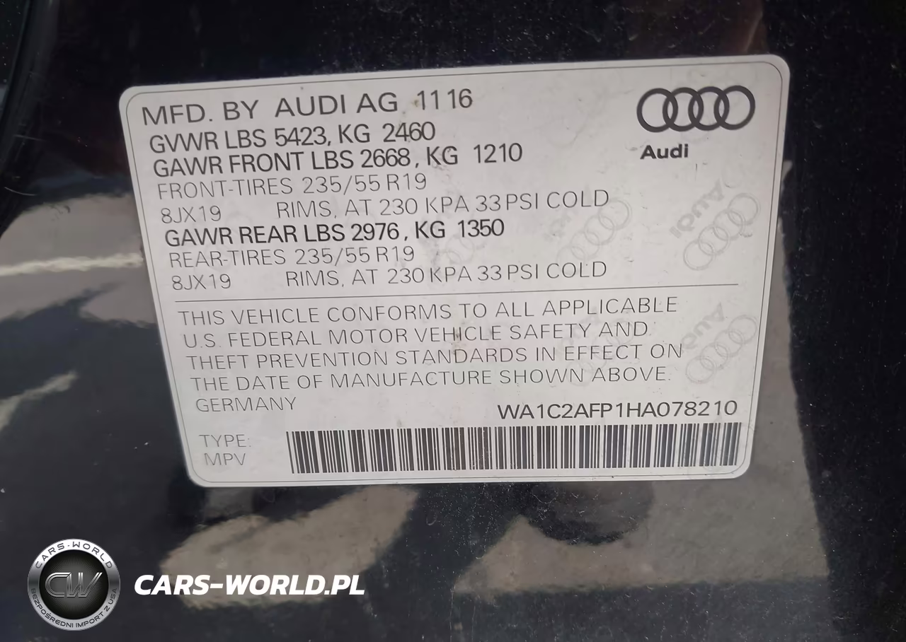2017 Audi Q5 2.0T Premium VIN:WA1C2AFP1HA078210 - 9