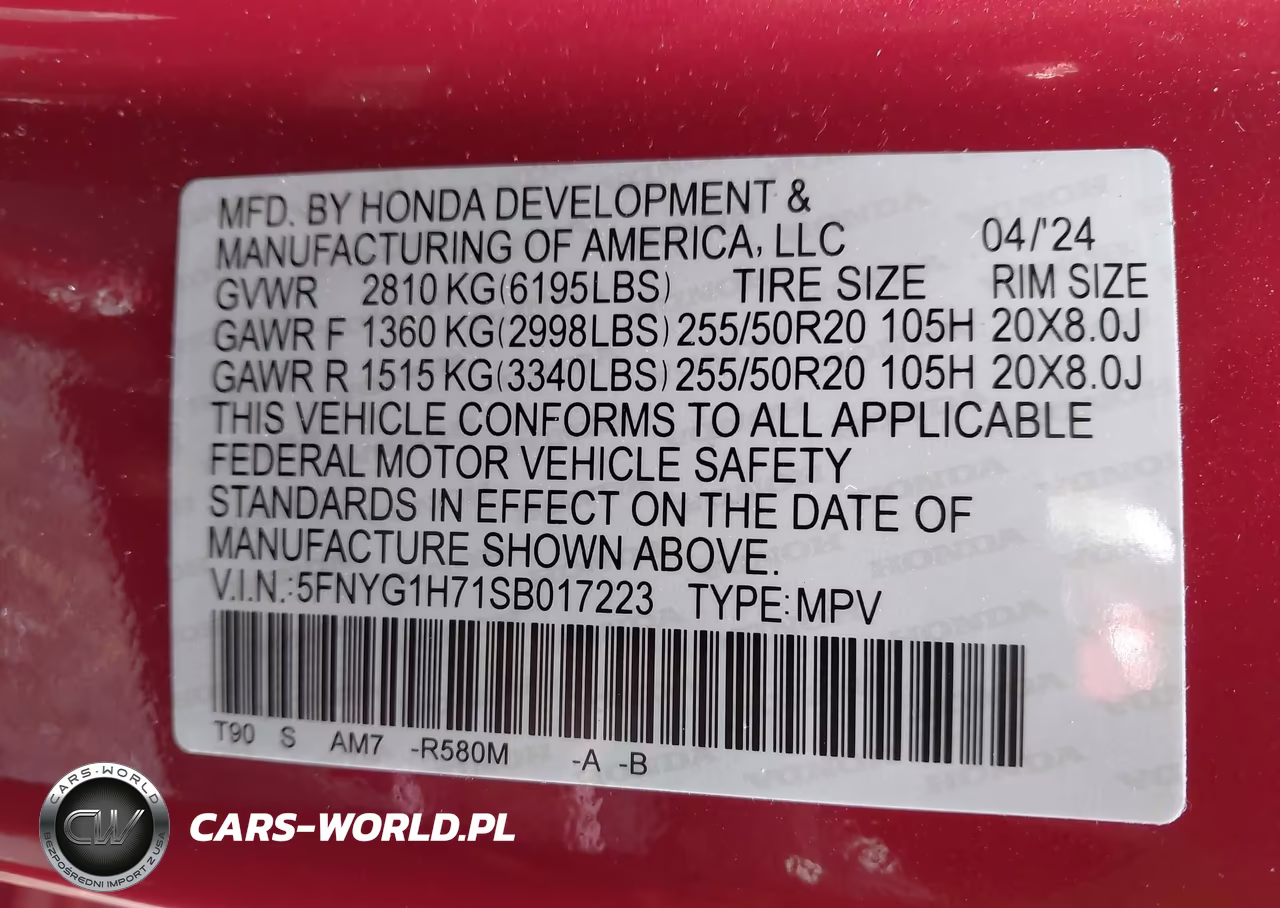 2025 Honda Pilot Touring VIN:5FNYG1H71SB017223 - 9