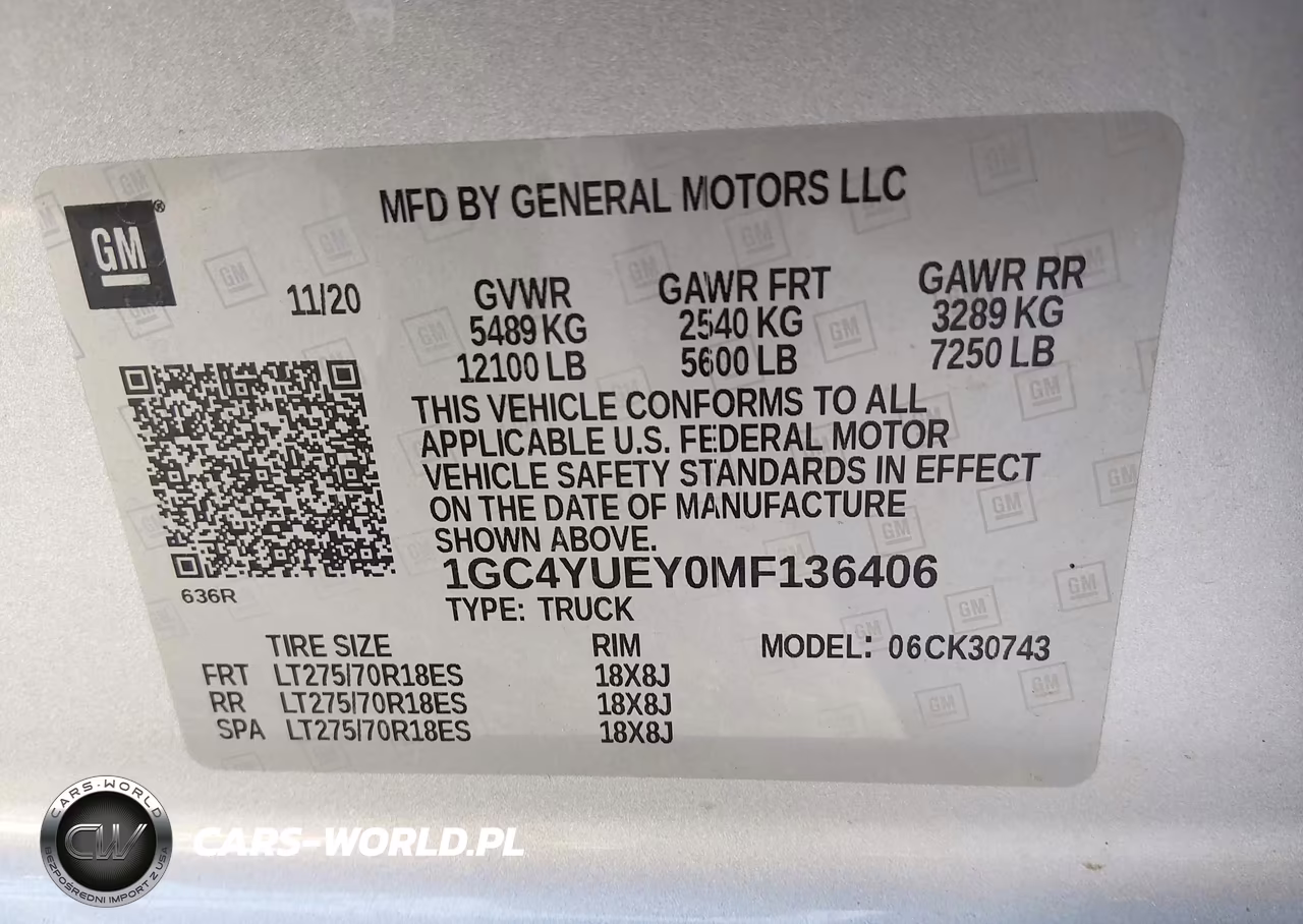 2021 Chevrolet Silverado 3500Hd 4Wd Standard Bed Ltz VIN:1GC4YUEY0MF136406 - 8