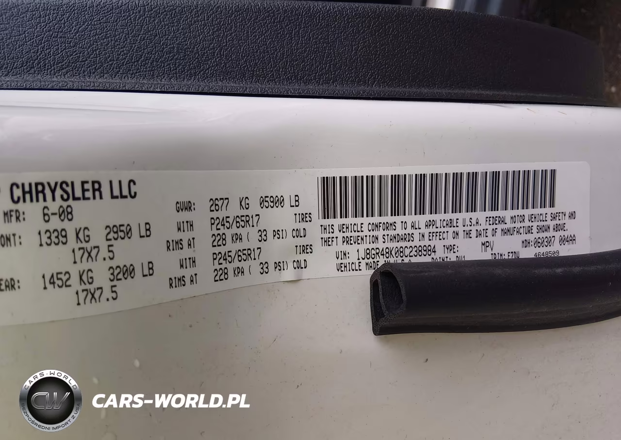 2008 Jeep Grand Cherokee Laredo VIN:1J8GR48K08C238984 - 9