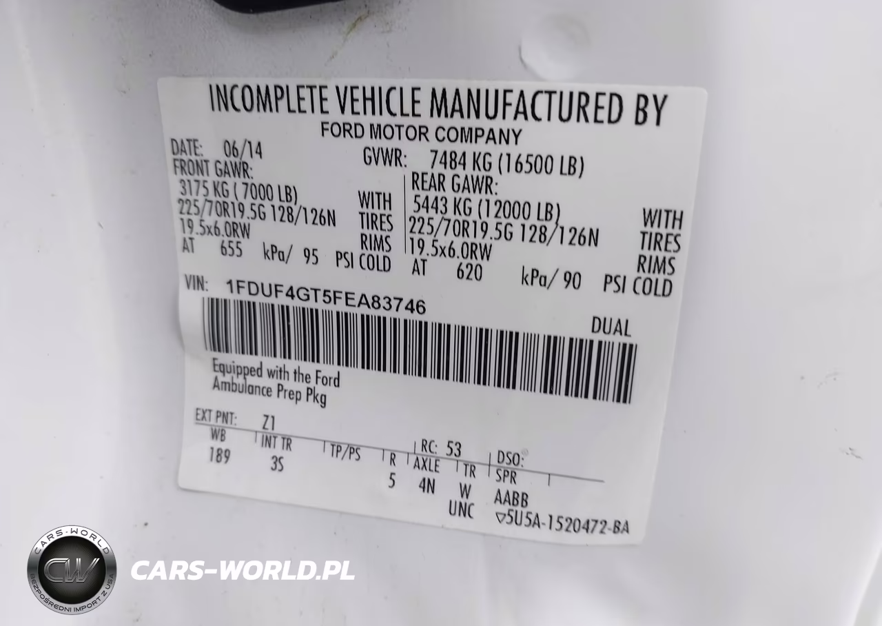 2015 Ford F-450 Chassis Xlt VIN:1FDUF4GT5FEA83746 - 9