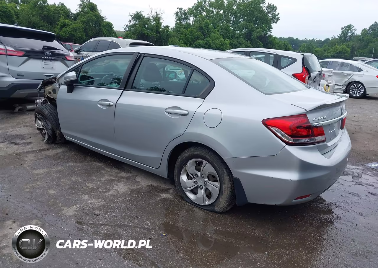 2014 Honda Civic Lx VIN:2HGFB2E57EH530474 - 3