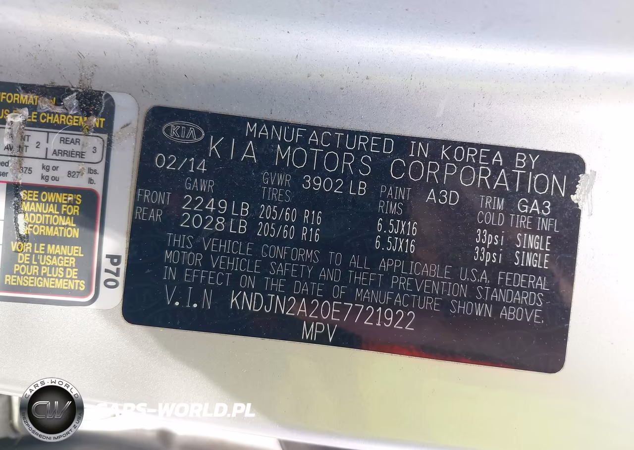 2014 Kia Soul VIN:KNDJN2A20E7721922 - 9