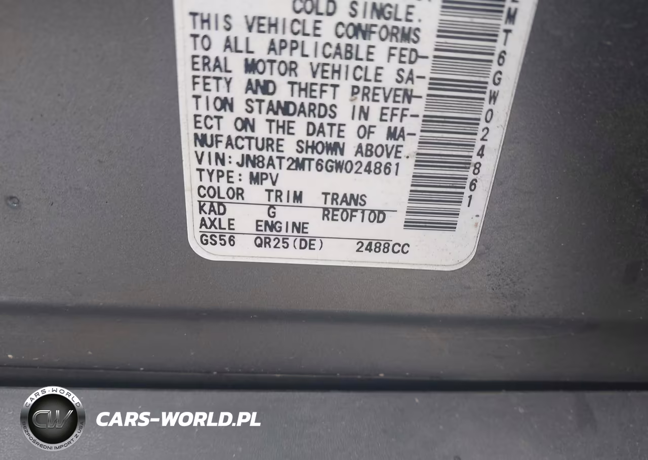 2016 Nissan Rogue S VIN:JN8AT2MT6GW024861 - 9