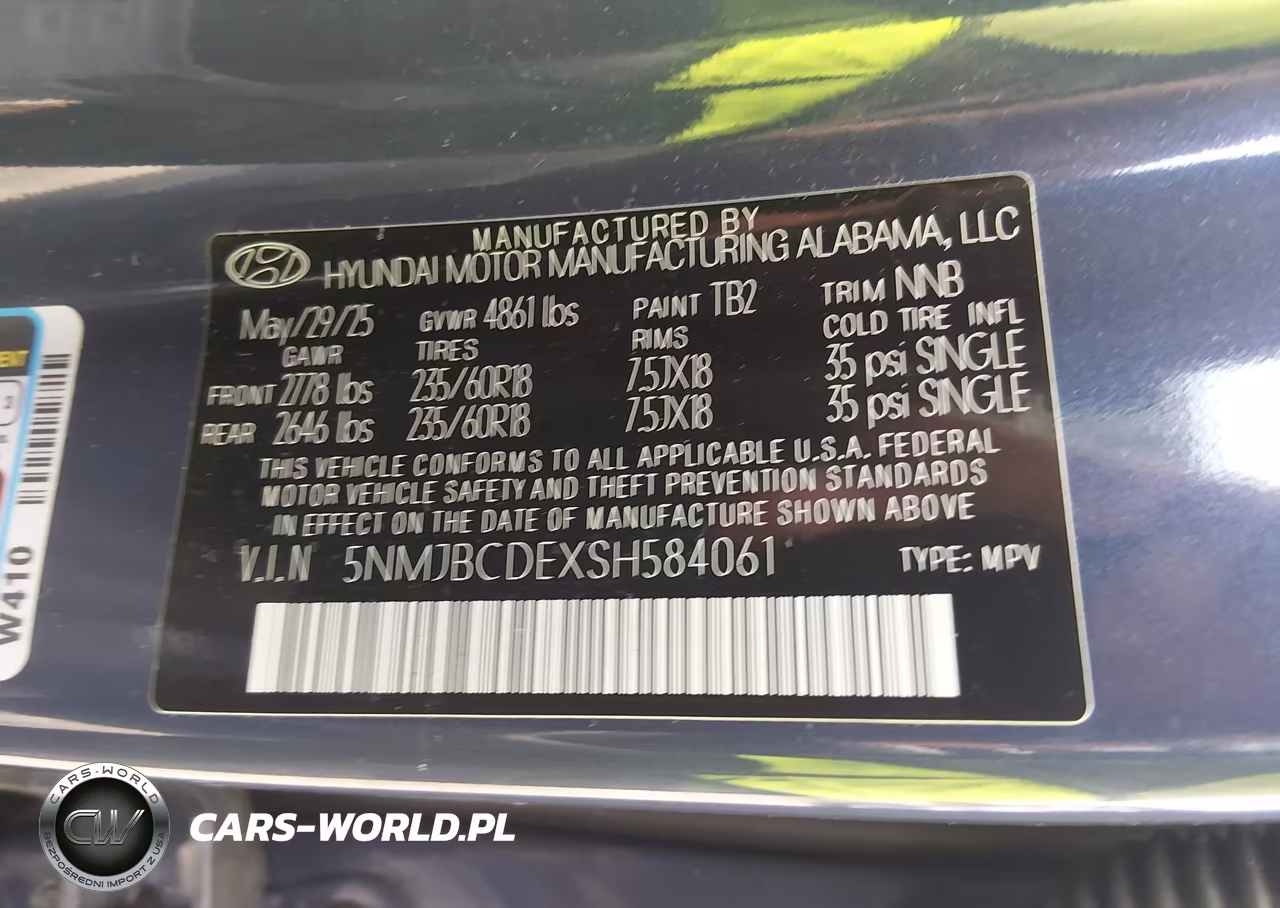 2025 Hyundai Tucson Sel VIN:5NMJBCDEXSH584061 - 9