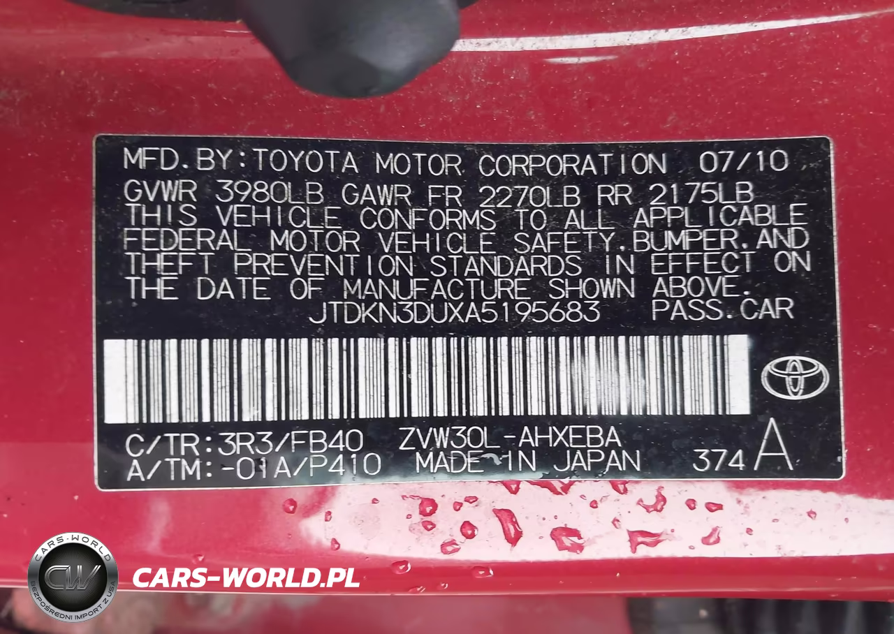 2010 Toyota Prius Iii VIN:JTDKN3DUXA5195683 - 9