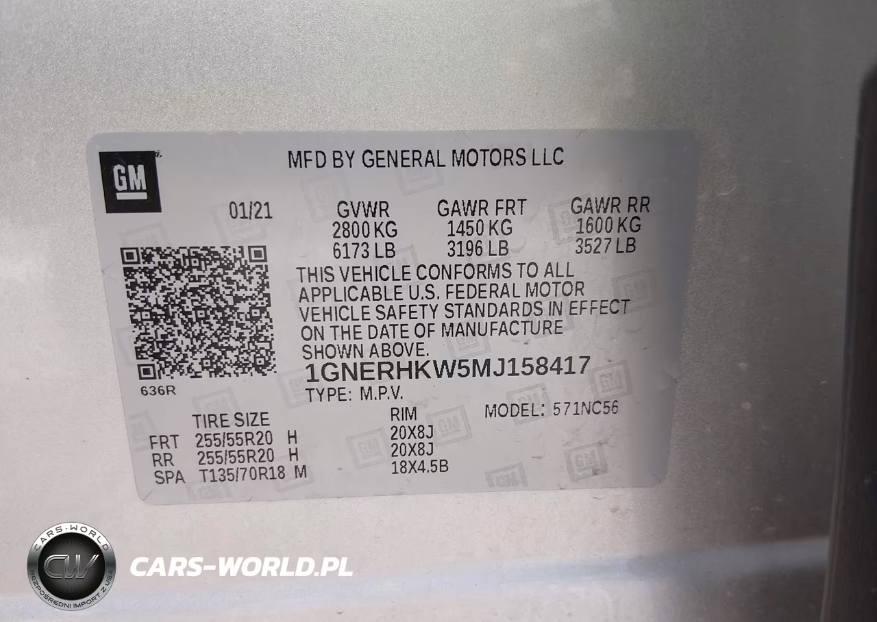 2021 Chevrolet Traverse Fwd Lt Leather VIN:1GNERHKW5MJ158417 - 9
