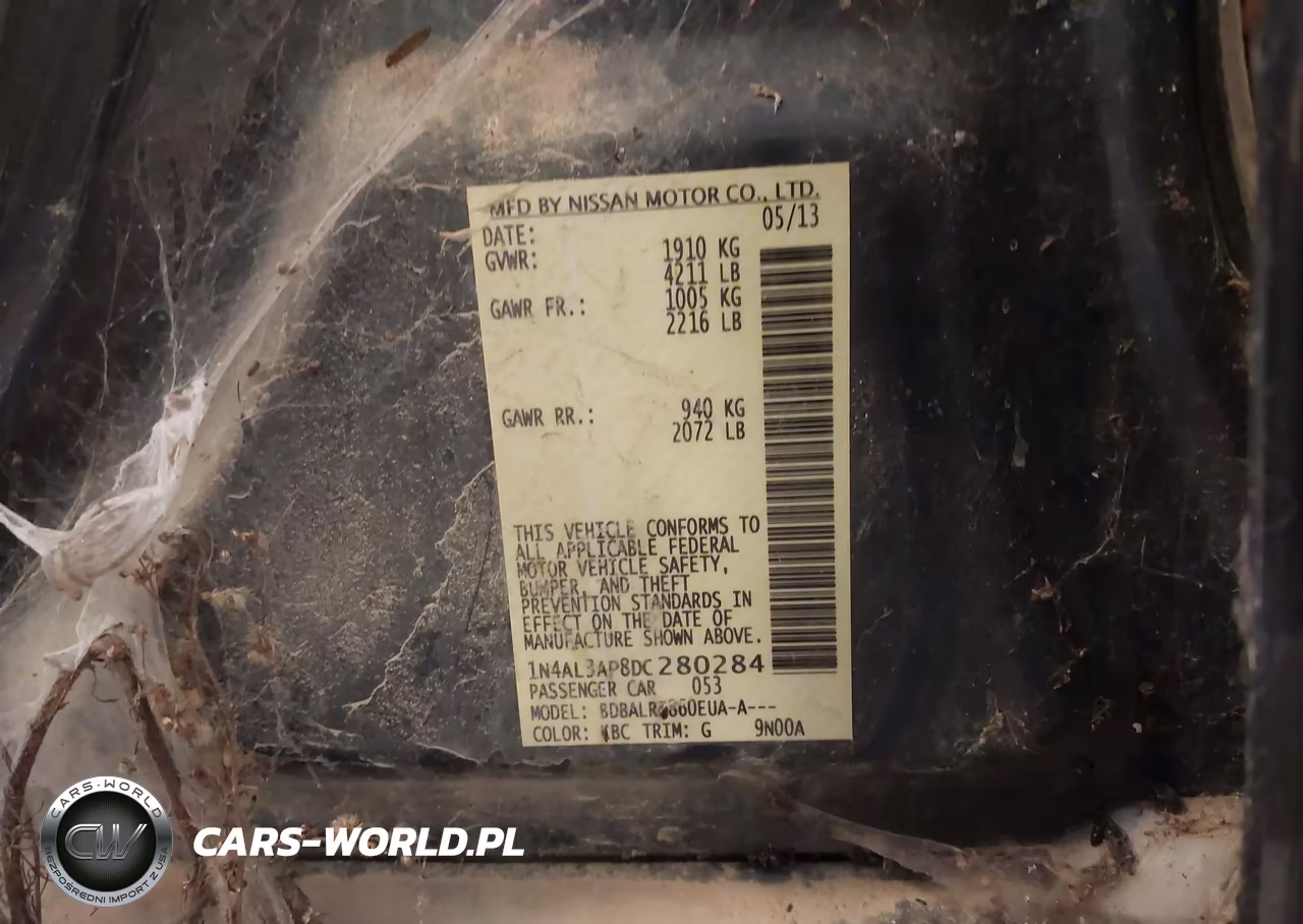 2013 Nissan Altima 2.5 S VIN:1N4AL3AP8DC280284 - 9