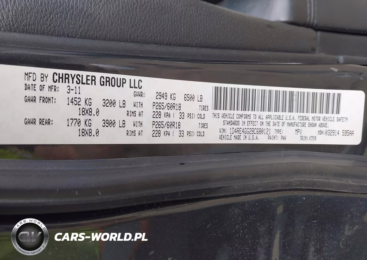 2011 Dodge Durango Crew VIN:1D4RE4GG2BC680121 - 9