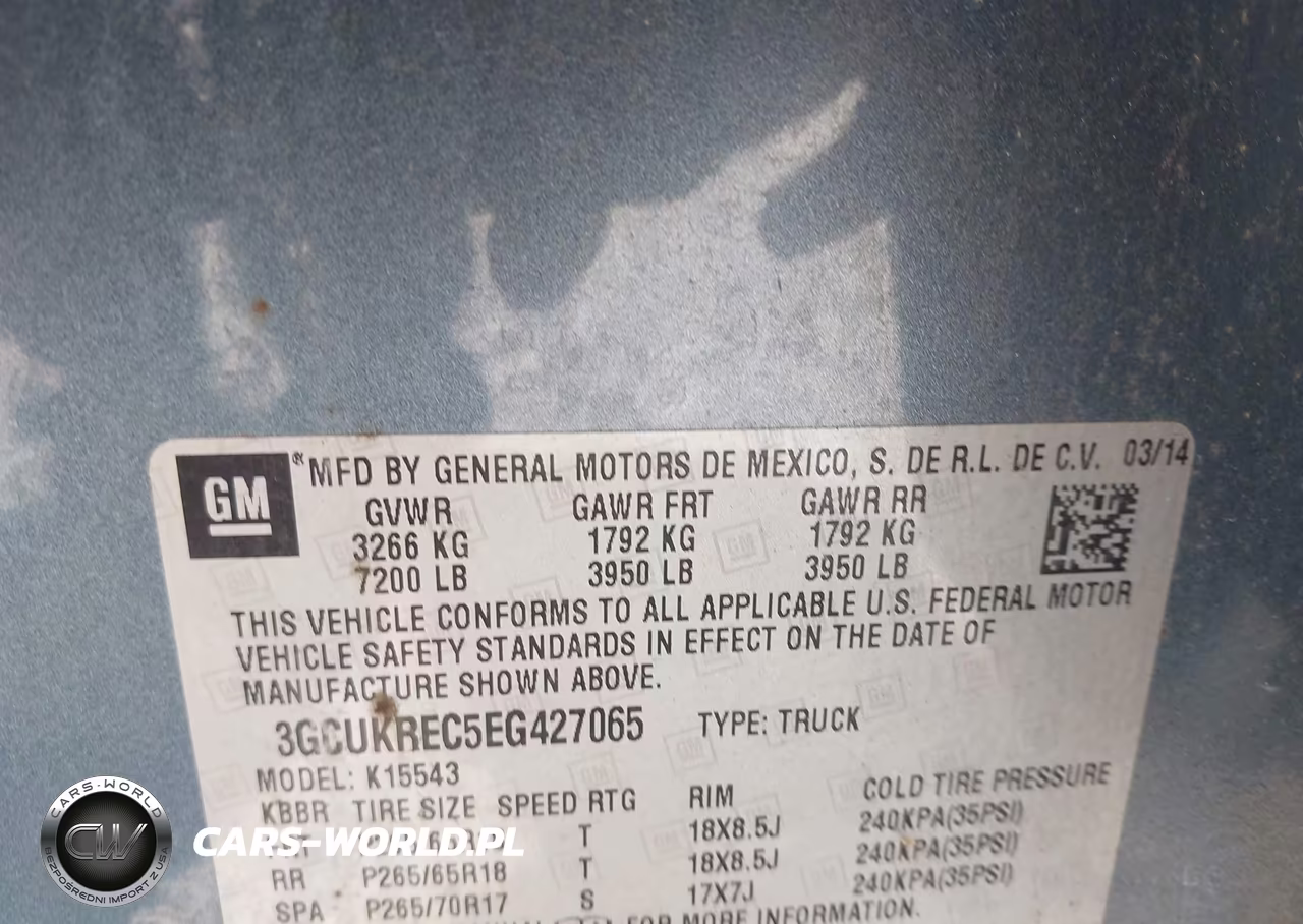 2014 Chevrolet Silverado 1500 2Lt VIN:3GCUKREC5EG427065 - 9
