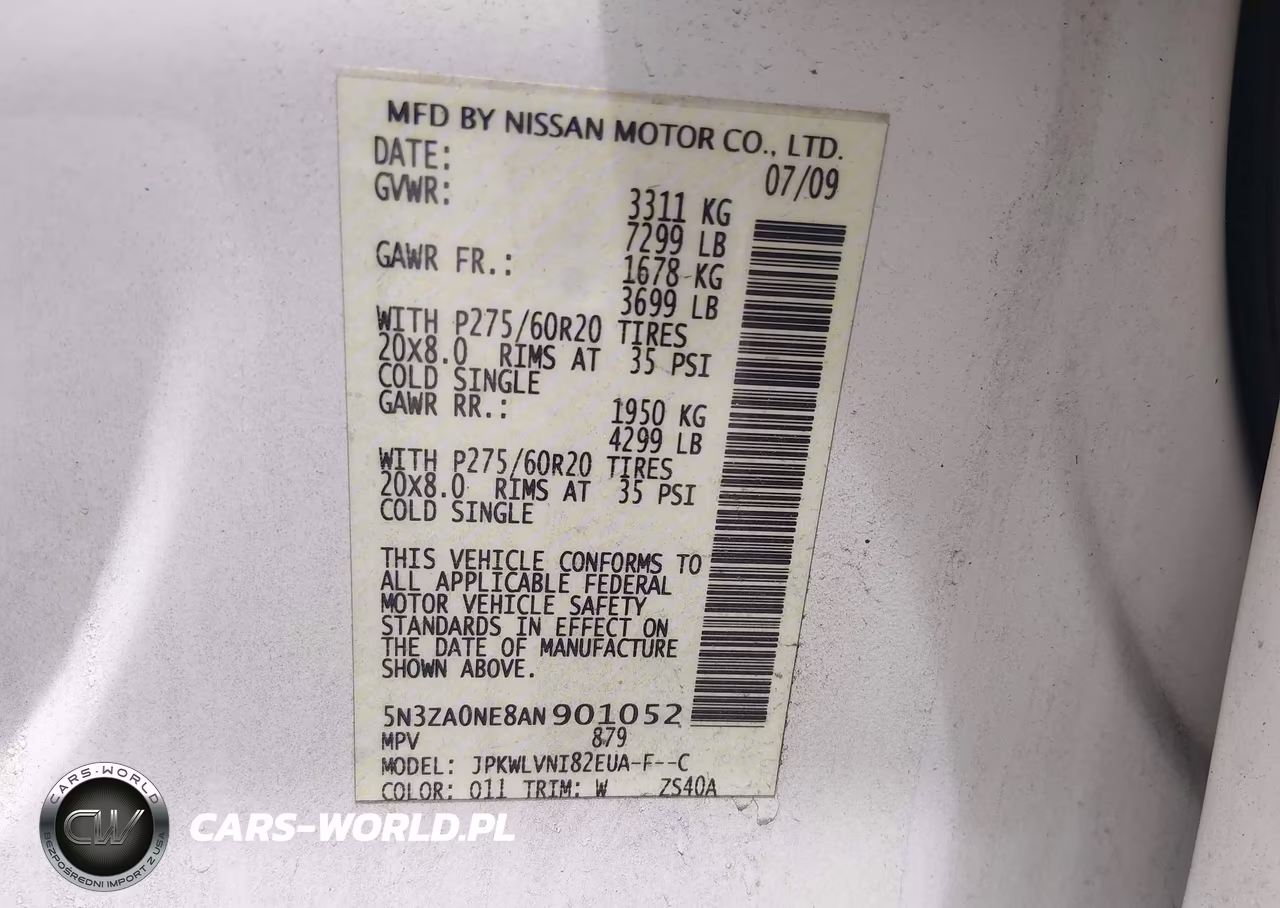 2010 Infiniti Qx56 VIN:5N3ZA0NE8AN901052 - 9
