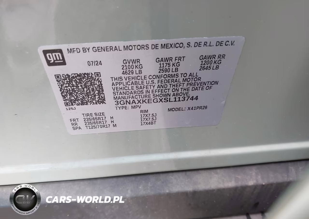 2025 Chevrolet Equinox Fwd Activ VIN:3GNAXKEGXSL113744 - 9