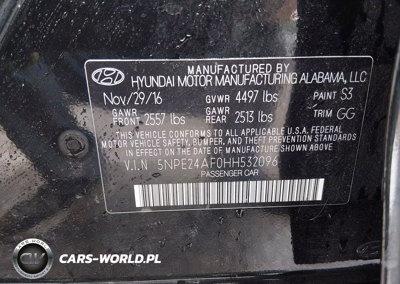 2017 Hyundai Sonata VIN:5NPE24AF0HH532096 - 9