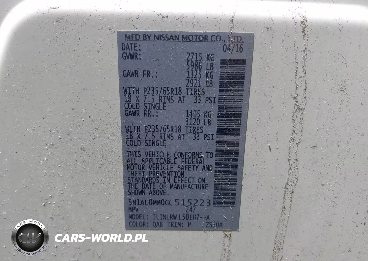 2016 Infiniti Qx60 VIN:5N1AL0MM0GC515223 - 9