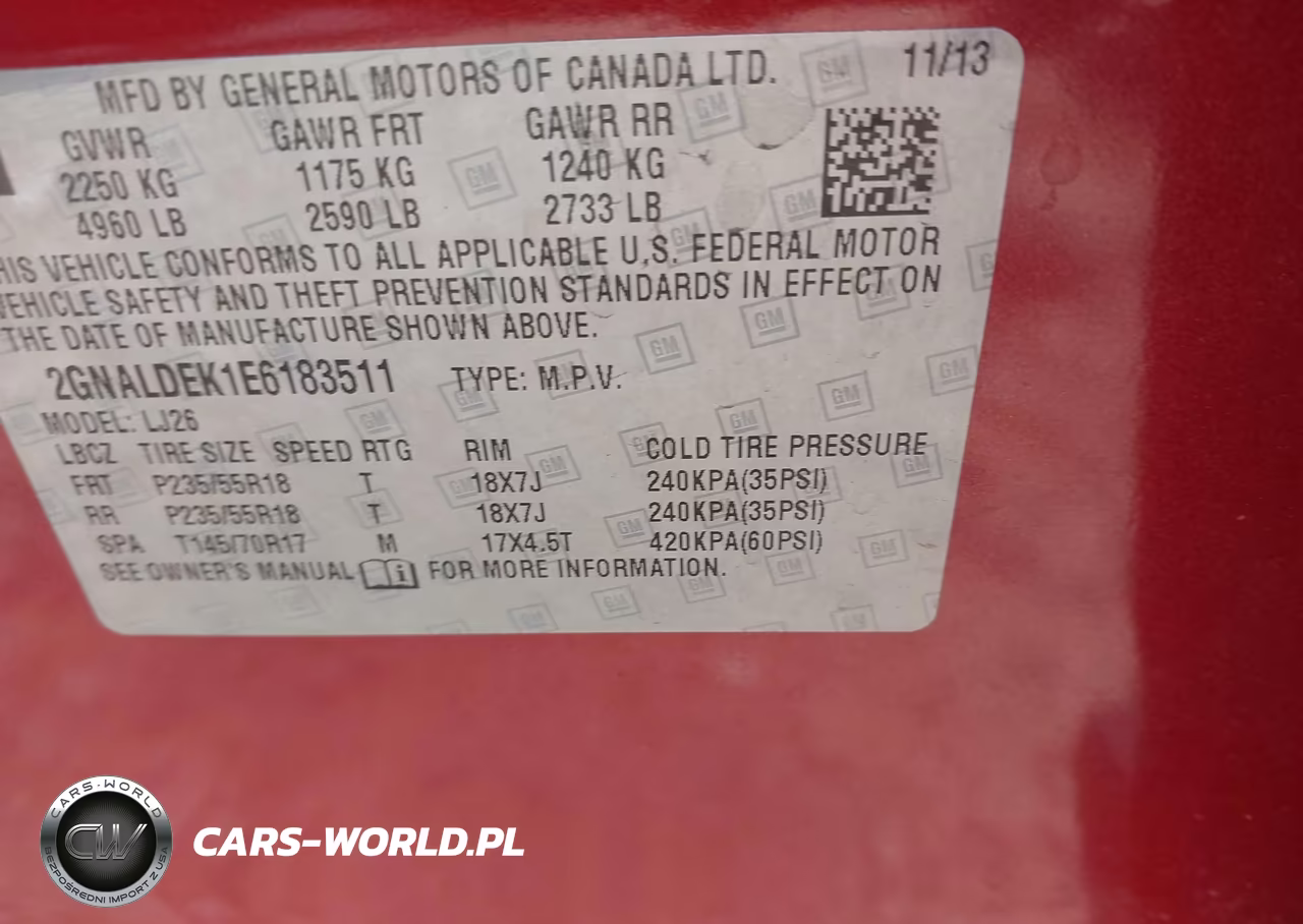 2014 Chevrolet Equinox Ltz VIN:2GNALDEK1E6183511 - 9