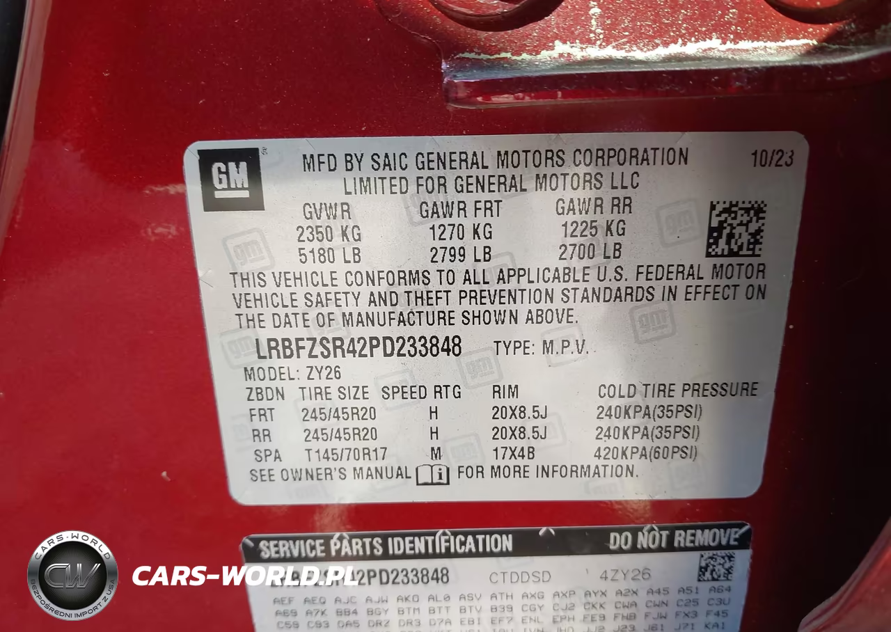 2023 Buick Envision Avenir Awd VIN:LRBFZSR42PD233848 - 9