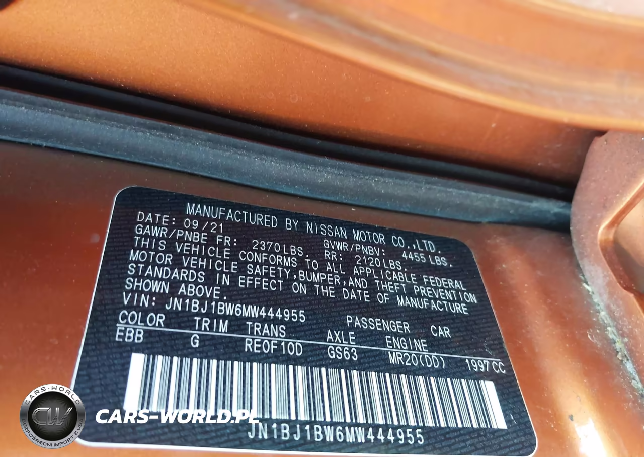 2021 Nissan Rogue Sport Sv Awd Xtronic Cvt VIN:JN1BJ1BW6MW444955 - 9