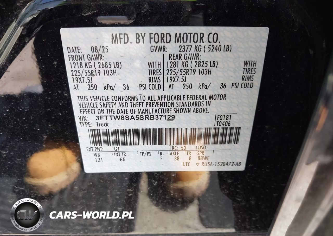 2025 Ford Maverick Lariat VIN:3FTTW8SA5SRB37129 - 9