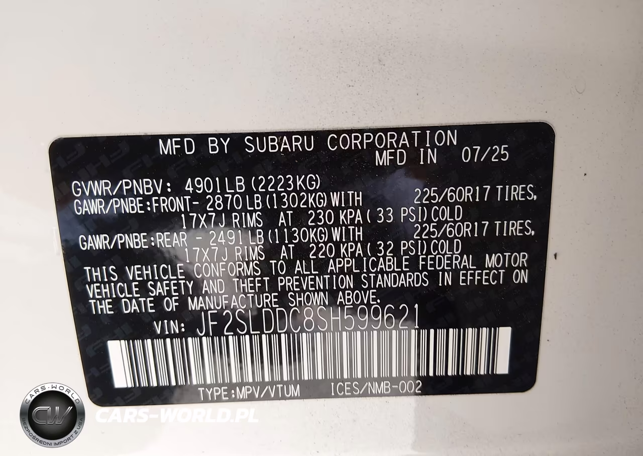 2025 Subaru Forester Premium VIN:JF2SLDDC8SH599621 - 9