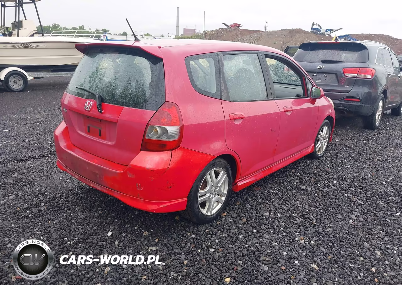 2007 Honda Fit Sport VIN:JHMGD38647S027583 - 4