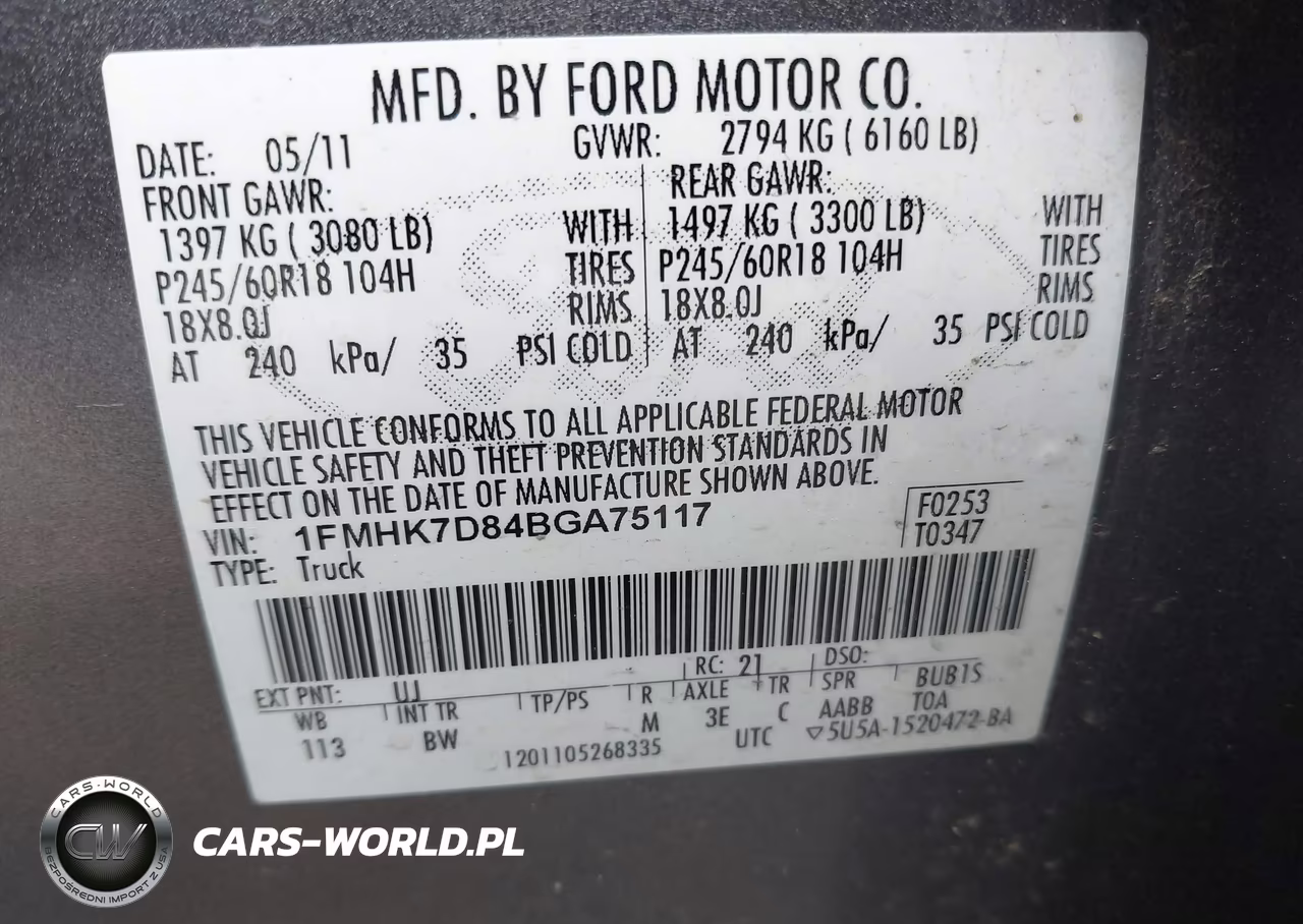 2011 Ford Explorer Xlt VIN:1FMHK7D84BGA75117 - 9