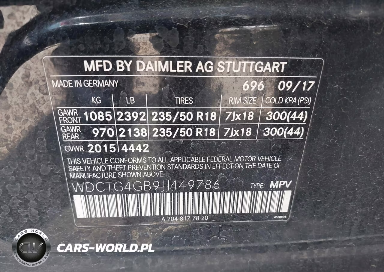 2018 Mercedes-Benz Gla 250 4Matic VIN:WDCTG4GB9JJ449786 - 9