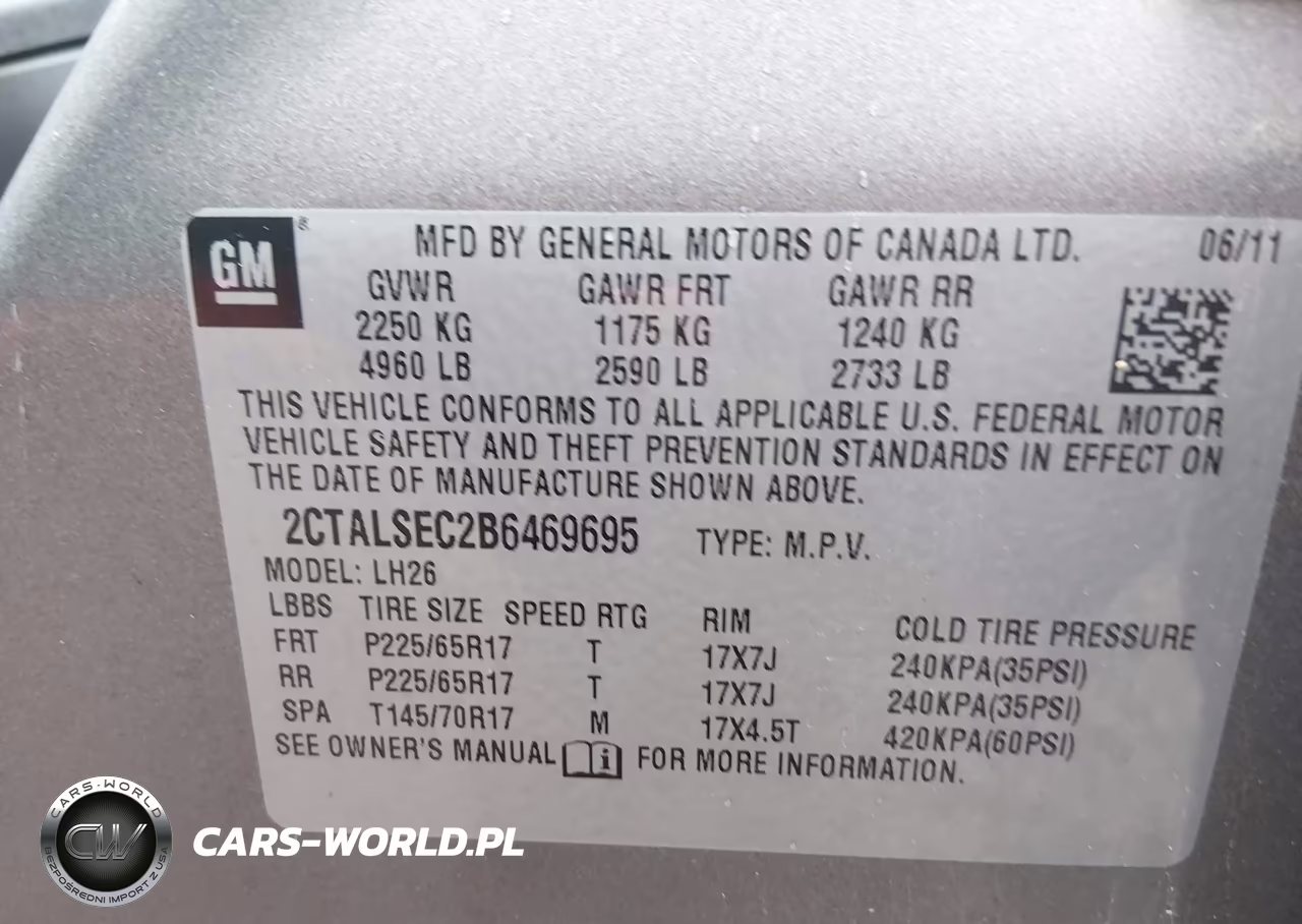 2011 GMC Terrain Sle-2 VIN:2CTALSEC2B6469695 - 9