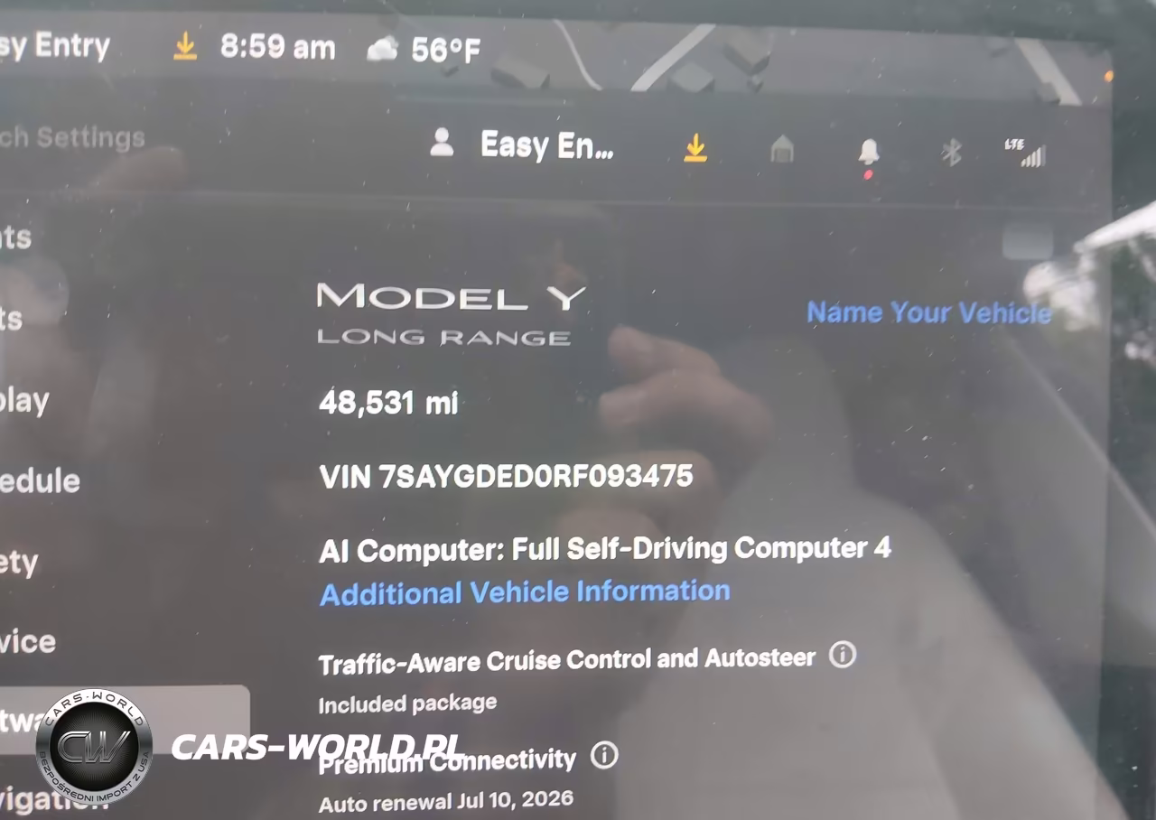 2024 Tesla Model Y Long Range Single Motor Rear-Wheel Drive-Rwd VIN:7SAYGDED0RF093475 - 7