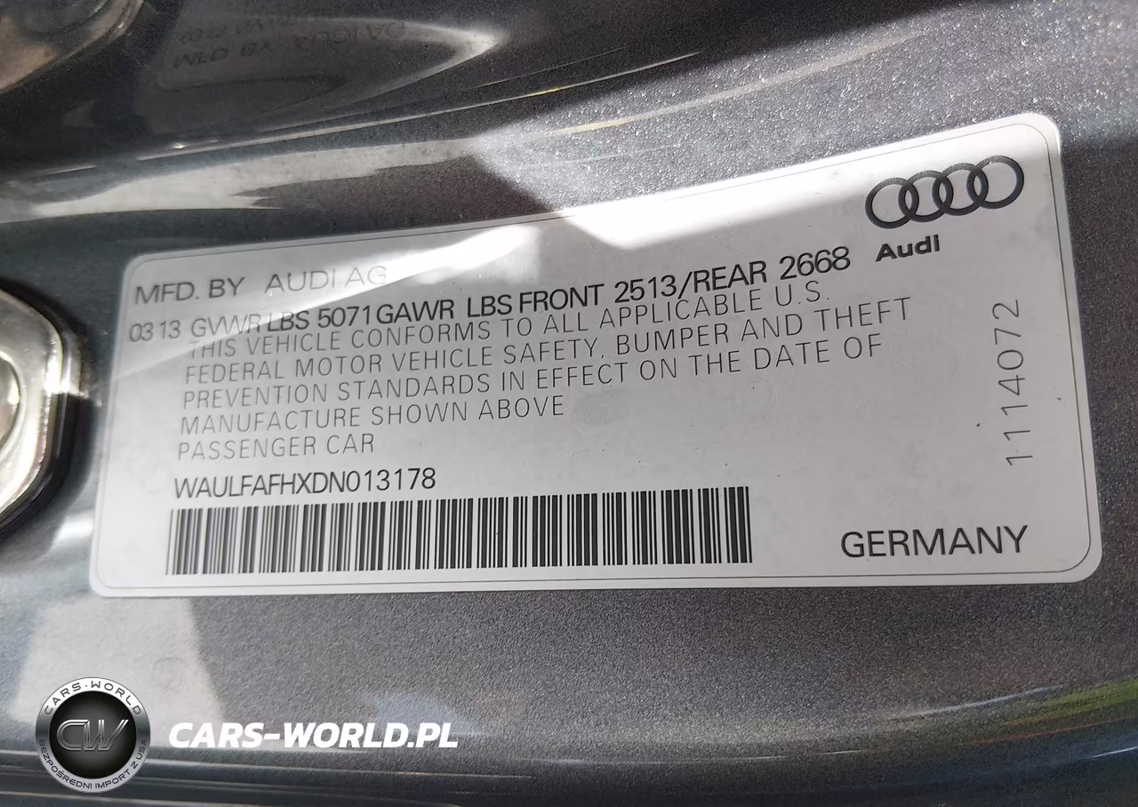 2013 Audi A5 2.0T Premium VIN:WAULFAFHXDN013178 - 9