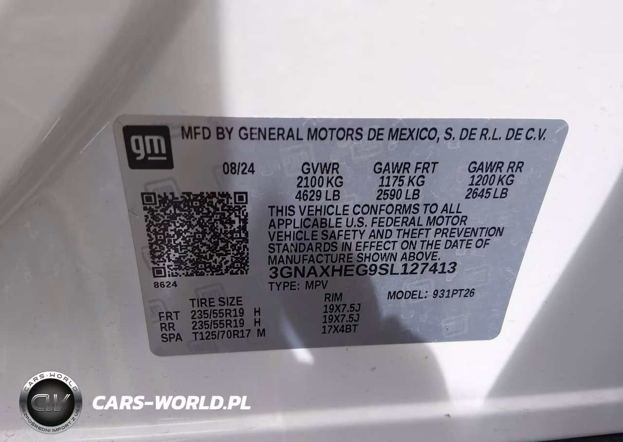 2025 Chevrolet Equinox Fwd Lt VIN:3GNAXHEG9SL127413 - 9